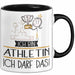 Geschenk für Athletin Tasse Lustige Geschenkidee Geburtstag Ich Bin Athletin Ich Darf Das Trendation