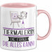 Tiermalerin Geschenk Tasse Becher Die Frau Die Allen Kann Geschenkidee für eine Tiermalerin Lustig Rosa Trendation