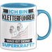 Kletterführer Tasse Geschenk für Kletterführer Geburtstag Lustiger Spruch Kaffee-Becher Was Ist Deine Superkraft Blau Trendation