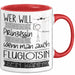 Fluglotsin Tasse Geschenk Spruch Wer Will Schon Prinzessin Sein Wenn Man Auch Fluglotsin Sein Kann Rot Trendation