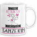 Tänzerin Tasse Geschenk Becher Stark Attraktiv Furchtlos Tänzerin Lustige Geschenkidee Weiß Trendation
