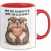 Büroarbeit Kollege Abschied Tasse Geschenk Lustige Geschenkidee Spruch Mit Dir Zu Arbeiten War Ein Geschenk Danke Für Alles Rot Trendation