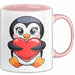 Pinguin Herz Tasse Geschenk Lustige Geschenkidee Spruch Rosa Trendation