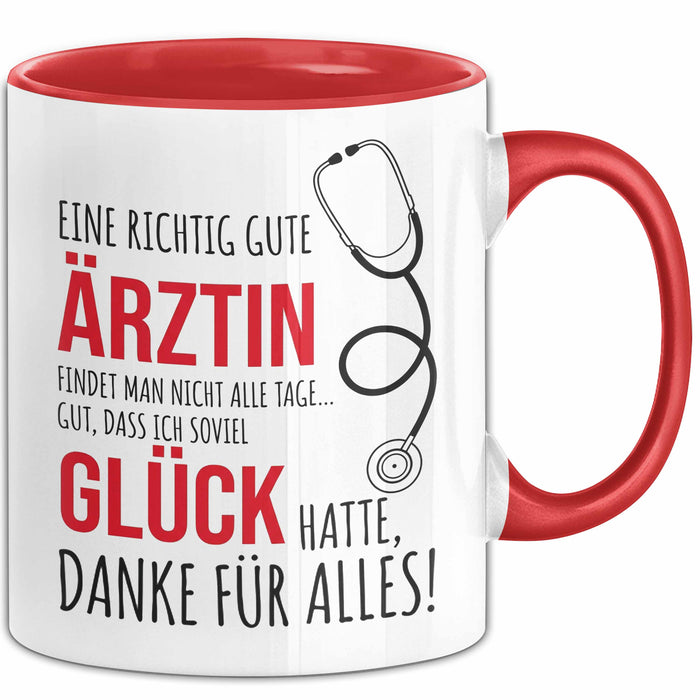 Aerztin Tasse Geschenk Eine Richtig Gute Aerztin Danke Geschenkidee Beruf