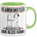 Klangkünstler Tasse Geschenk für Klangkünstler Der Mann Der Alles Kann Geschenkidee zum Geburtstag Grün Trendation