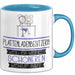 Plattenladenbesitzerin Weil Es Keinen Schöneren Beruf Gibt Tasse Geschenk für Eine Plattenladenbesitzerin Lustig Blau Trendation