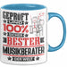 Musikberater Geschenk Lustiger Spruch für Musikberater Geschenkidee Bester Musikberater Der Welt Blau Trendation