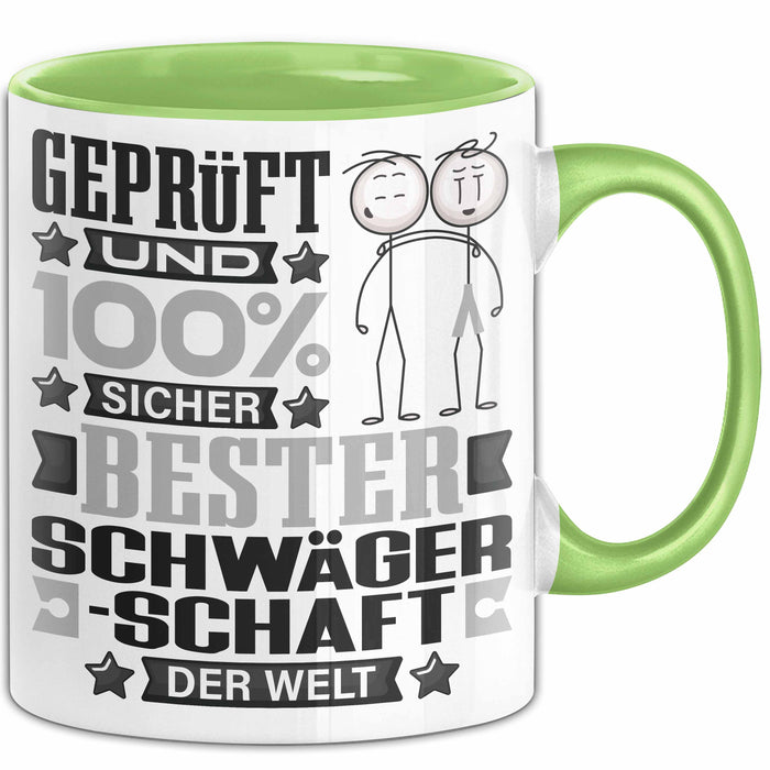 Schwägerschaft Geschenk Lustiger Spruch für Schwägerschaft Geschenkidee Bester Schwägerschaft Der Welt Grün Trendation
