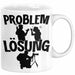 Fotograf Tasse Geschenk für Fotograf Männer Geschenkidee Problem und Lösung Fotografieren Weiß Trendation