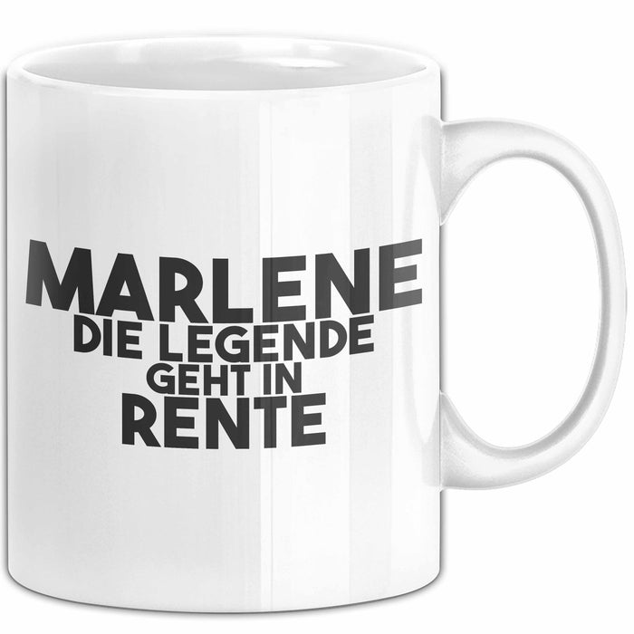 Marlene Tasse Marlene – Die Legende Geht In Rente Geschenk