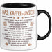 Kaffeeliebhaber Tasse Geschenk Lustige Geschenkidee Spruch Das Kaffee Unser Schwarz Trendation
