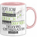 Trekking-Enthusiastin Geschenk Becher Tasse Gott Schuf Alle Menschen Gleich Nur Die Besten Durfeten Trekking-Enthusiastin Werden Geschenkidee Lustig Rosa Trendation