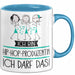 Geschenk für Hip-Hop-Produzentin Tasse Lustige Geschenkidee Geburtstag Ich Bin Hip-Hop-Produzentin Ich Darf Das Blau Trendation