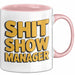 Sarkastischer Manager Sarkasmus Tasse Geschenk Lustige Geschenkidee Spruch Chaos Show Manager Rosa Trendation