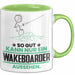 Wakeboarder Geschenk Tasse So Gut Kann Nur Ein Wakeboarder Aussehen Geschenkidee Kaffee-Becher Grün Trendation