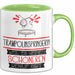 Trampolinspringerin Weil Es Keinen Schöneren Beruf Gibt Tasse Geschenk für Eine Trampolinspringerin Lustig Grün Trendation
