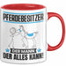 Pferdebesitzer Tasse Geschenk für Pferdebesitzer Der Mann Der Alles Kann Geschenkidee zum Geburtstag Rot Trendation