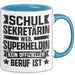 Schulsektretärin Weil Superheldin Kein Offizieller Beruf Ist Tasse Geschenkidee Blau Trendation