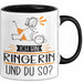 Ringerin Tasse Geschenk Ich Bin Ringerin Und Du So Geschenkidee Lustiger Spruch Becher Trendation