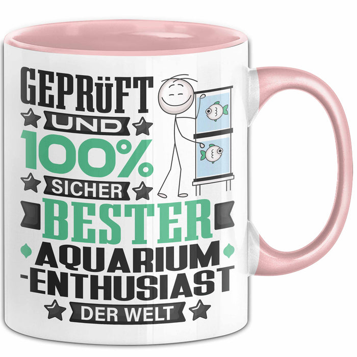 Aquarium-Enthusiast Geschenk Lustiger Spruch für Aquarium-Enthusiast Geschenkidee Bester Aquarium-Enthusiast Der Welt Rosa Trendation