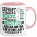Aquarium-Enthusiast Geschenk Lustiger Spruch für Aquarium-Enthusiast Geschenkidee Bester Aquarium-Enthusiast Der Welt Rosa Trendation