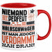 Halbschwäger Geschenk Tasse Lustige Geschenkidee für Halbschwäger Geburtstag Kaffee-Becher Niemand Ist Perfekt Aber Als Halbschwäger Ist Man Nah Dran Rot Trendation