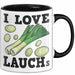 I Love Lauchs Tasse Geschenk Jogger Fitness Fun Spass Trendation