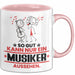 Musiker Geschenk Tasse So Gut Kann Nur Ein Musiker Aussehen Geschenkidee Kaffee-Becher Rosa Trendation