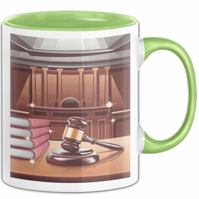Gerichtsschreiber Tasse Geschenk Lustige Geschenkidee Spruch Für Gerichtspersonal Grün Trendation