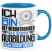 Kfz-Mechatroniker Ausbildung Tasse Geschenk Ich Bin Kfz-Mechatroniker In Der Ausbildung Ich Darf Das Geschenkidee Spruch Blau Trendation