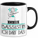 Geschenk für Bassistin Tasse Lustige Geschenkidee Geburtstag Ich Bin Bassistin Ich Darf Das Trendation