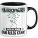 Halbschwäger Tasse Geschenk für Halbschwäger Der Mann Der Alles Kann Geschenkidee zum Geburtstag Schwarz Trendation