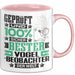 Vogelbeobachter Geschenk Lustiger Spruch für Vogelbeobachter Geschenkidee Bester Vogelbeobachter Der Welt Rosa Trendation