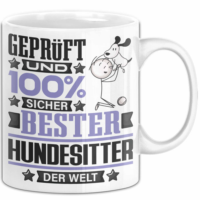 Hundesitter Geschenk Lustiger Spruch für Hundesitter Geschenkidee Bester Hundesitter Der Welt Weiß Trendation