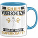 Vogelschützer Tasse Geschenk für Vogelschützer Geburtstag Lustiger Spruch Kaffee-Becher Was Ist Deine Superkraft Blau Trendation