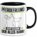 Pferdefreund Tasse Geschenk für Pferdefreund Der Mann Der Alles Kann Geschenkidee zum Geburtstag Schwarz Trendation
