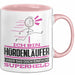 Hürdenläufer Geschenk Tasse Ich Bin Hürdenläufer Aber Sag Doch Einfach Superheld Lustige Geschenkdiee für Hürdenläufer Kaffee-Becher Rosa Trendation
