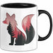 Fuchs Tierliebhaber Tasse Geschenk Lustige Geschenkidee Spruch Schwarz Trendation