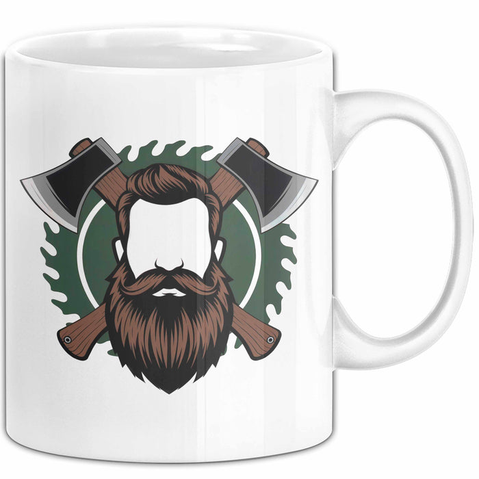 Holzfäller Tasse Geschenkidee Waldarbeiter Lustiger Spruch Geschenkidee Lustig Weiß Trendation