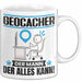 Geocacher Tasse Geschenk für Geocacher Der Mann Der Alles Kann Geschenkidee zum Geburtstag Weiß Trendation