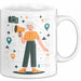 Reiseführer Tasse Geschenk Lustige Geschenkidee Spruch Für Reise Leiter Weiß Trendation