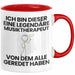 Musiktherapeut Geschenk Tasse Lustige Geschenkidee Geburtstag für Musiktherapeut Ich Bin Dieser Legendäre Musiktherapeut Von Dem Alle Geredet Haben Kaffee-Becher Rot Trendation