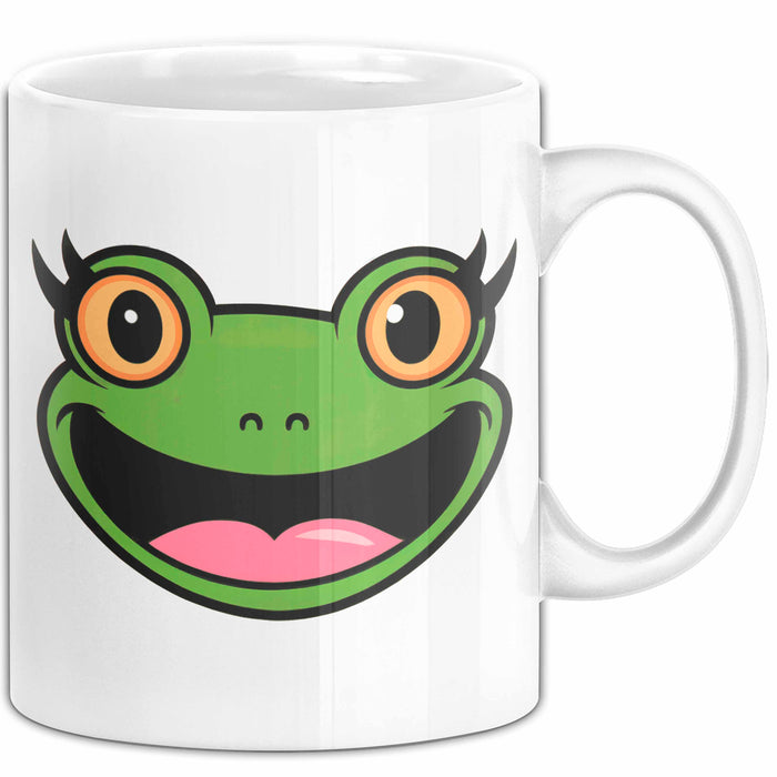Frosch Tier Tasse Geschenk Lustige Geschenkidee Spruch Weiß Trendation
