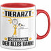 Tierarzt Tasse Geschenk für Tierarzt Der Mann Der Alles Kann Geschenkidee zum Geburtstag Rot Trendation