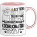 Kochbuchautor Geschenk Tasse Lustiger Spruch Erheben Sie Sich Der Kochbuchautor Betritt den Raum Rosa Trendation