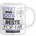 Beste Pop-Fan Der Welt Tasse Geschenk für Eine Pop-Fan Geprüft Und Sicher Geschenkidee Geburtstag Weihnachten Weiß Trendation