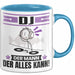DJ Tasse Geschenk für DJ Der Mann Der Alles Kann Geschenkidee zum Geburtstag Blau Trendation
