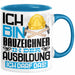 Bauzeichner Ausbildung Tasse Geschenk Ich Bin Bauzeichner In Der Ausbildung Ich Darf Das Geschenkidee Spruch Blau Trendation