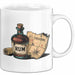 Rum Fan Tasse Geschenkidee für Piraten Spirituosen Liebhaber Weiß Trendation