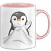 Lustige Tasse Geschenk Klein Pinguin Süßer Becher Spruch Rosa Trendation